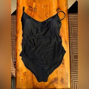 J. Crew Factory Women’s Classic Black One Piece Sz M